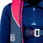 Burke Marine Adult Whip 150N Manual Inflatable PFD Lifejacket with Harness Red & Blue - Image 5