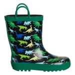 Cape Boy's Puddle Dinosaur Print Gumboot Multicoloured