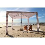 CoolCabana 5 Beige Stripe Beach Shade Stripe Medium - Image 5