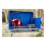 Campfire Stainless Steel Whistling Kettle Red 2.5L - Image 3