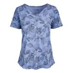 Gondwana Women's Mapleton Short Sleeve Tee Atlantic Blue & Navy