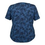 Gondwana Women's Mapleton Linen Blend Tee Plus Size Atlantic Blue & Navy - Image 2