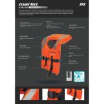 Marlin Junior VIP Intensity Level 150 Coastal PFD Orange - Image 2