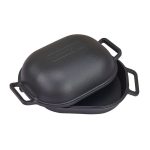 Campfire Cast Iron Oval Camp Oven 2 Piece Set Black - Image 9