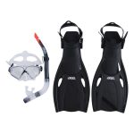 Fuel Snorkel Set 4 Piece Adult Black Transparent Black