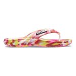 Crocs Classic Marbled Flip Thongs Electric Pink & Multicoloured - Image 3
