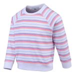 Cape Kids Girls Striped Crew Neck Fleece Striped - Image 3