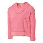 Trip In A Van Kids Knitted Poncho Coral - Image 3