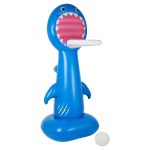 Coconut Grove Finn The Shark Giant Inflatable Basketball Set Blue