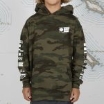 Salty Crew Alpha Flag Boys Fleece Hoodie Camo
