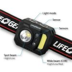 Life + Gear 375 Lumen Rechargeable Sensor Headlamp Multicoloured 375 Lumens - Image 8