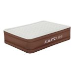 Bestway Alwayzair Fortech Double High Queen Airbed with Pump Cream Brown