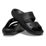 Crocs Women's Classic V2 Sandals Black - Image 4