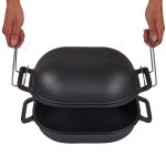 Campfire Cast Iron Oval Camp Oven 2 Piece Set Black - Image 6