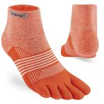 Injinji Women's Trail Mid Mini Crew Socks Geranium