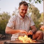 Mountain Designs Men's Tonga Short Sleeve Shirt Egret - Image 3