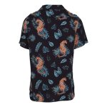 Cape Men's Tropical Leopard Shirt Charcoal - Image 2
