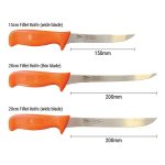 Black Magic Standard Blade Fillet Knife Orange 15 cm - Image 2