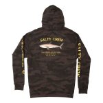 Salty Crew Bruce Fleece Hoodie Black Camo - Image 2