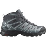 Salomon Women's X Ultra Pioneer Gore-Tex Mid Hiking Boots Ebony, Stormy Weather & Wine - Image 8