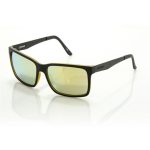 Carve The Island Sunglasses Matt Black & Yellow Iridium One Size Fits Most