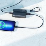 Ontekka 10k Power Bank with Built-in Lightning & USB-C Charge Cables Black 10K - Image 5