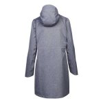 Cape Women's Baylee Long Rain Jacket Charcoal Melange - Image 2