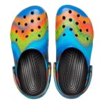Crocs Unisex Classic Spray Dye Clog Black & Multicoloured - Image 2