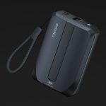 Ontekka 10k Power Bank with Built-in Lightning & USB-C Charge Cables Black 10K - Image 4