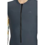 O'Neill Girls Long Sleeve Surfsuit Gunmetal Floral - Image 2