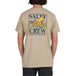 Salty Crew Men's Ink Slinger Standard Short Sleeve Tee Khaki Heather - Image 3