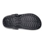 Crocs Adults' Unisex Classic Fuzzy Lined Clogs Black & Black - Image 2