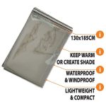 Spinifex Emergency Blanket Grey - Image 3