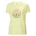 Helly Hansen Women's Skog Graphic Tee Faded Yellow