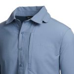 Mountain Designs Men's Hancock Long Sleeve Shirt Mid Blue - Image 6