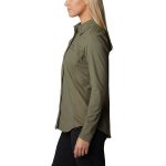 Columbia Women's Claudia Ridge Long Sleeve Shirt 397 - Stone Green - Image 3