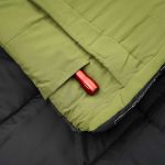 Oztent Bowen XL 1° Sleeping Bag Black/Green Black & Green - Image 3