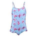 Body Glove Kids Palm Tree Frill Swimsuit Blue