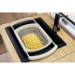 Pop Up Essentials Adjustable Colander Beige & Grey - Image 9