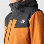 The North Face Men's Fourbarrel Tricot Jacket Leather Brown & Black - Image 2