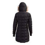 Mountain Designs Women's Liberty 700 Goose Down Hooded Longline Jacket Black - Image 2