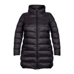 Cape Women's Travel-Lite Long Line Hooded Plus Size Puffer Jacket Black