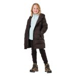 Cederberg Youth Girls' Longline Hooded Puffer Jacket Black - Image 11
