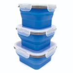Companion Popup Food Containers 3 Pack Blue