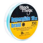 Black Magic 13x Hyperglide Braid Line 150 Metre Spool Tekapo Blue - Image 4