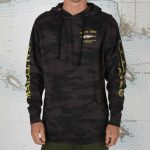 Salty Crew Bruce Fleece Hoodie Black Camo