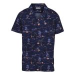 Cape Men's Hawaiian Shirt Navy