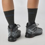 Salomon Women's X Ultra Pioneer Gore-Tex Mid Hiking Boots Ebony, Stormy Weather & Wine - Image 3