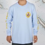 Salty Crew Deep Reach Long Sleeve Boys Tee Light Blue