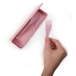 Is Gift Wheat Straw Travel Cutlery Set Assorted - Image 4